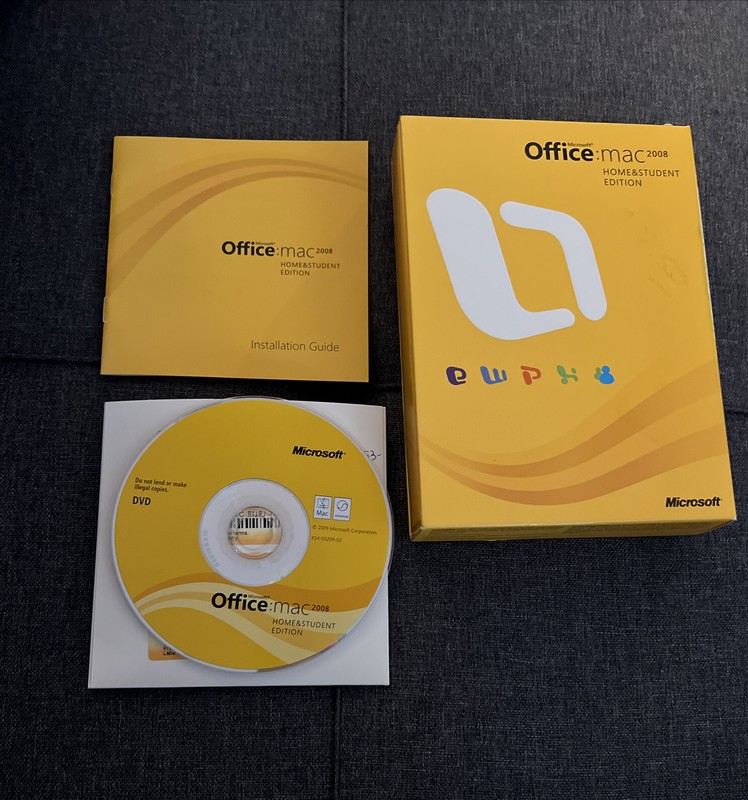 Microsoft Office 2008 Home & Student Edition for Mac Complete