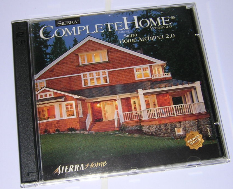 Sierra Complete Home 2.0 Feat Home Architect 2 CD-ROM Software (1998)