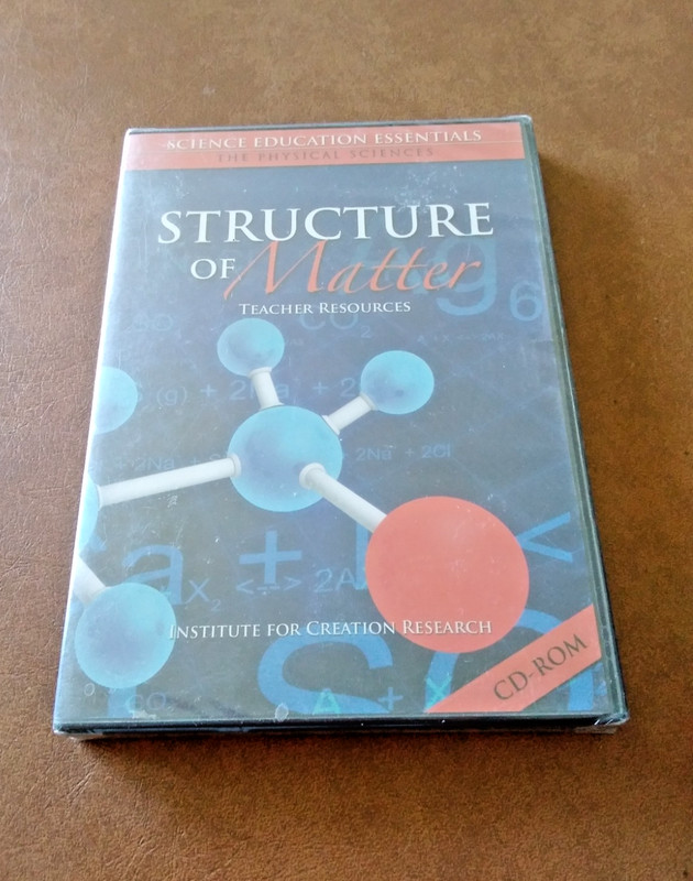 Structure of Matter Teacher Resource Institute for Creation Research CD Rom *New