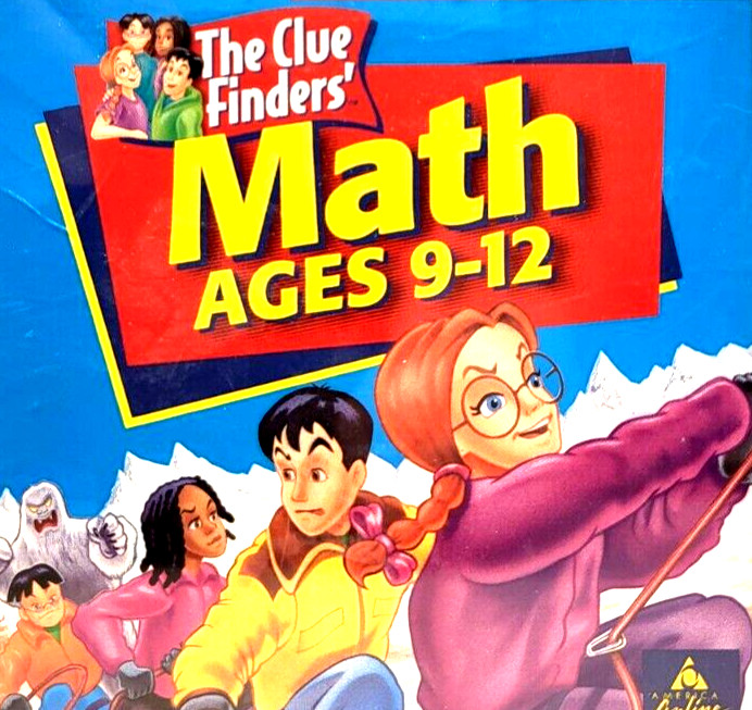 1998 THE CLUE FINDERS Math Adventures Ages 9-12 Win95/98 CD-ROM Education