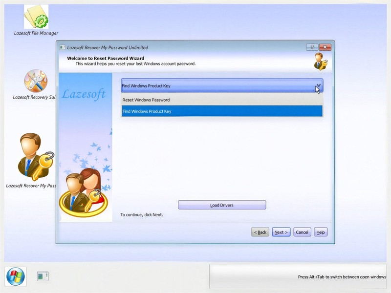 Lazesoft Recover My Password Unlimited Edition Bootable DVD/USB gallery