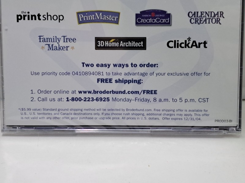 2004 Broderbund Clickart Fonts 3 Deluxe PC Software NIP BIN32 gallery