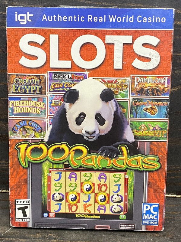 Authentic Real World Casino Slots 100 Pandas PC Mac DVD ROM New In Packaging