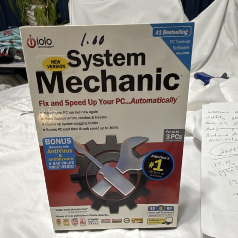 iolo System Mechanic PC Tune-up Software for Windows, 3 Devices
