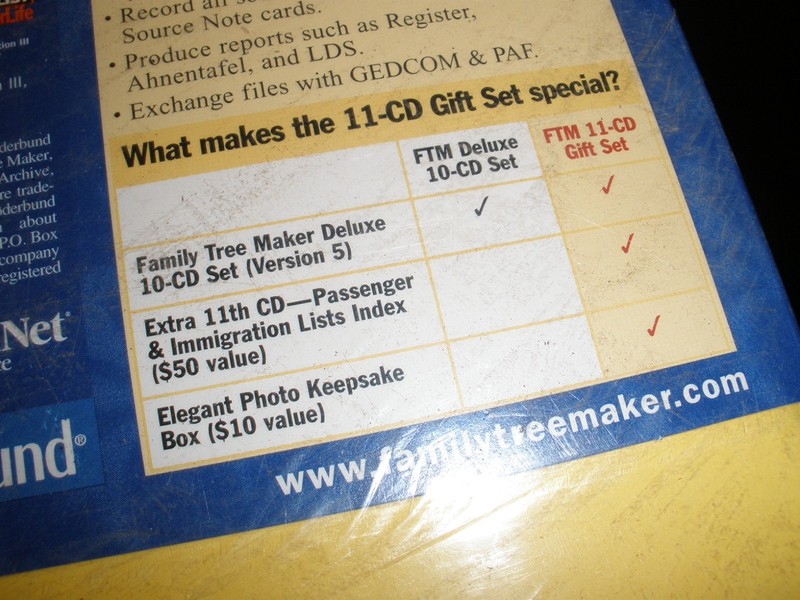 Family Tree Maker 11 Cd Gift Set Version 5 gallery