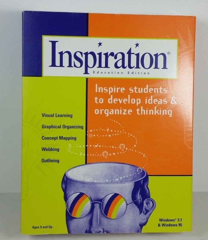 Inspiration Education Edition – Version 5.0c for Windows 95 or 3.1 – Vintage