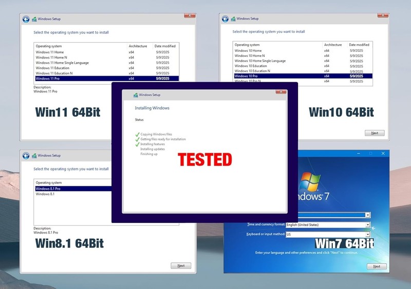 64GB USB 3.2 Bootable Drive - Comprehensive Windows Solution with Video Tutorial gallery