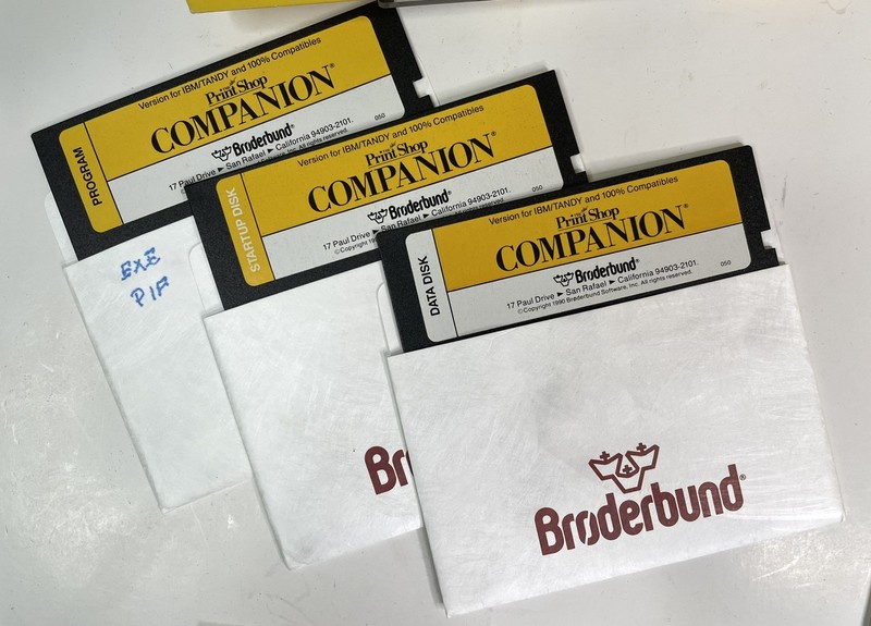 Print Shop Companion & Print Shop Handbook IBM/Tandy & Compatibles DOS 2.0,2.1 gallery