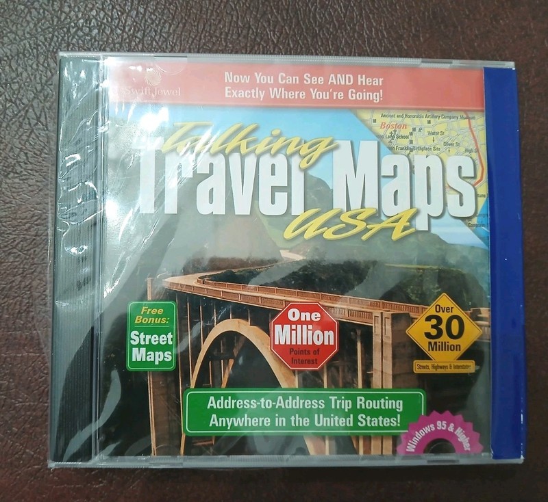 Swift Jewel Talking Travel Maps And Street Maps USA CD-ROM Windows 95 Or Higher