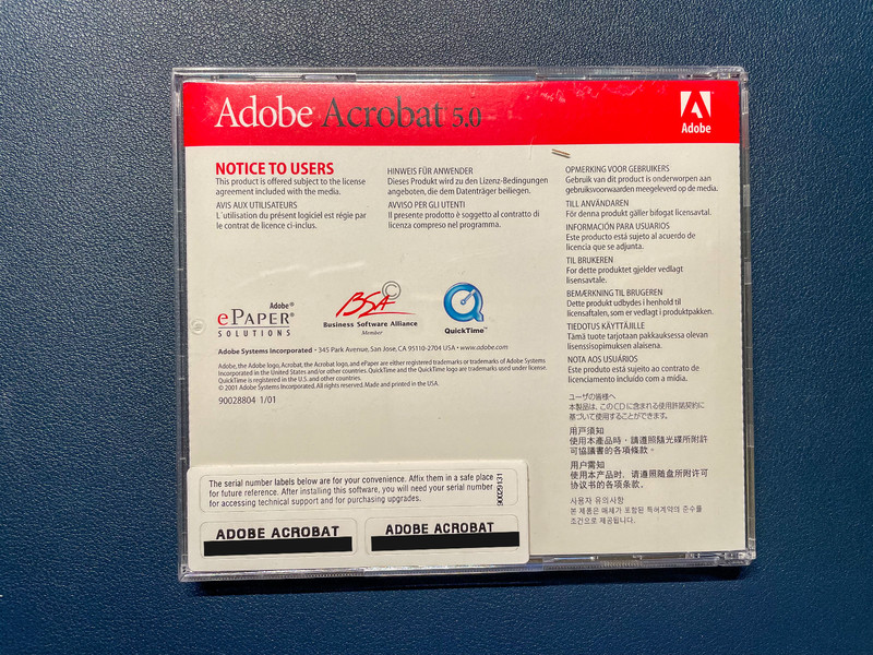 Adobe Acrobat 5.0 Education Version Apple Mac OS with Serial and Box, Complete gallery
