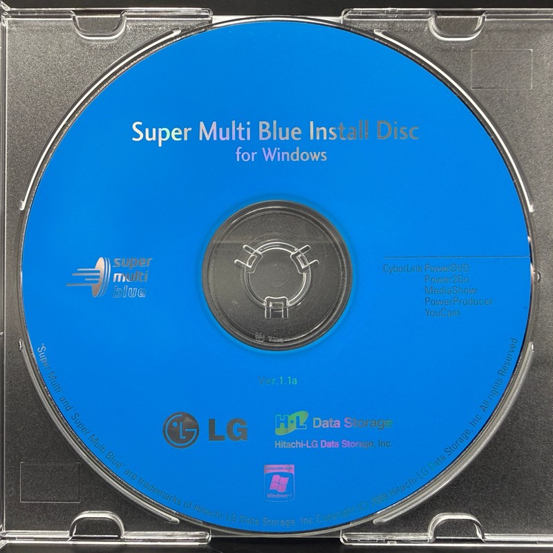LG Super Multi Blue Install Disc for Windows Ver. 1.1a (PC) *DISC ONLY*