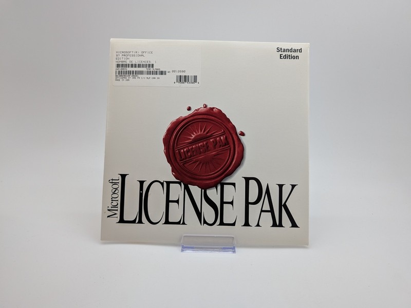 Microsoft Office Windows License Pak Only No Media Professional Canadian Version