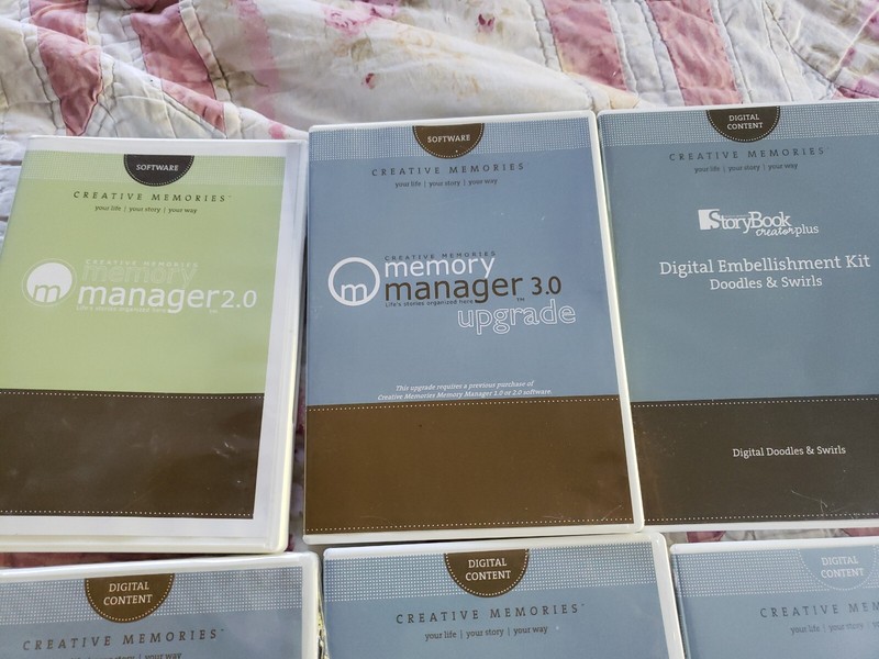 Creative Memories LOT 10 STORYBOOK CRRATOR PLUS Memory Manager, variety Software gallery