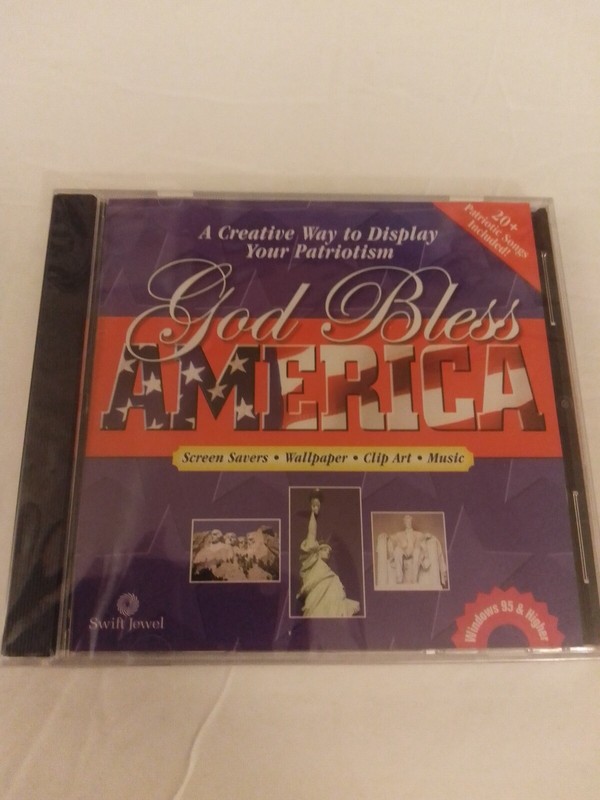 COSMI Swift Jewel God Bless America CD-ROM For Windows 95 to XP Brand New