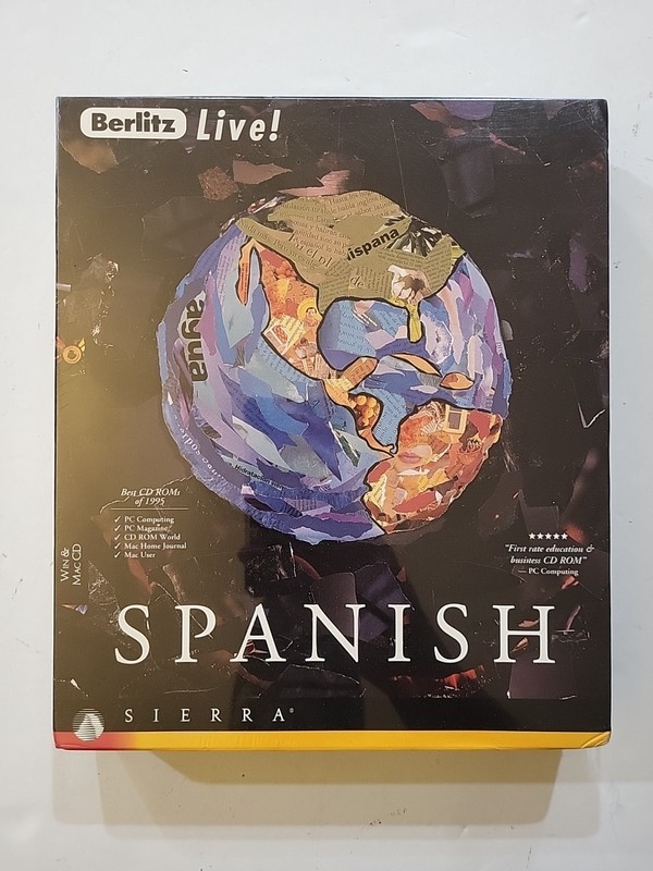 Berlitz Live! Spanish (PC and Mac, Cd-rom) Sierra – USA, Canada Release SEALED