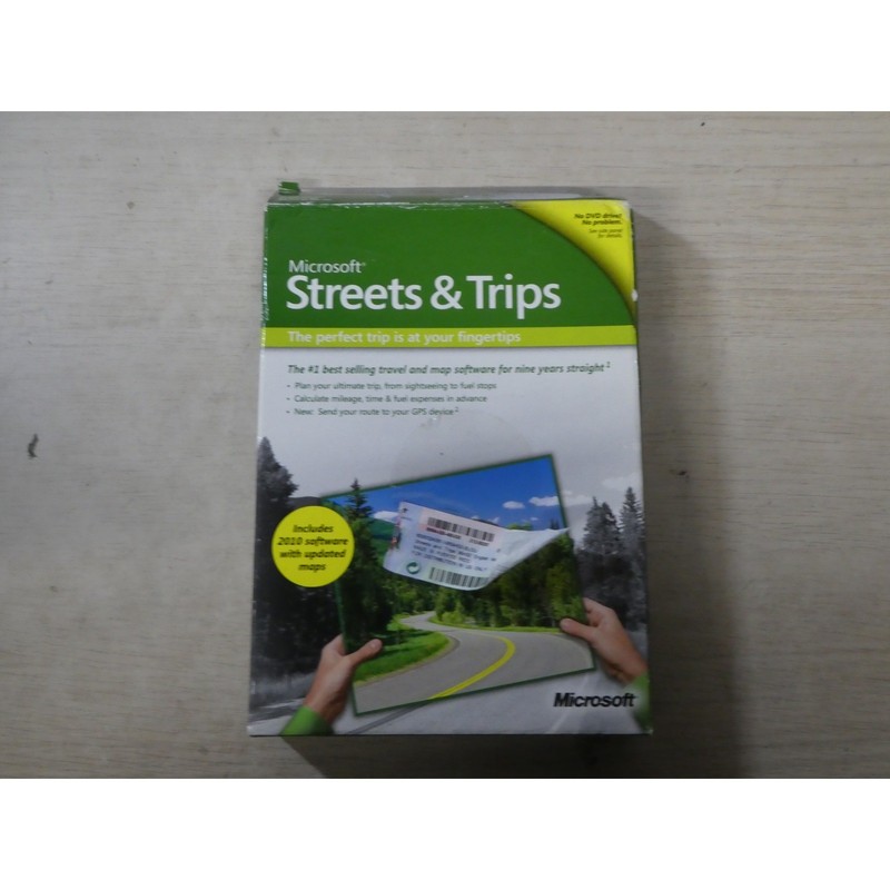 Microsoft Streets & Trips 2010 PC Map Software Travel Planning DVD X15-74488-01