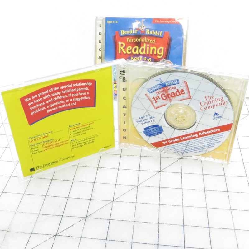 Reader Rabbit Personalized Reading Learning Games CD-ROM Win Mac 1999 Set of 4 gallery