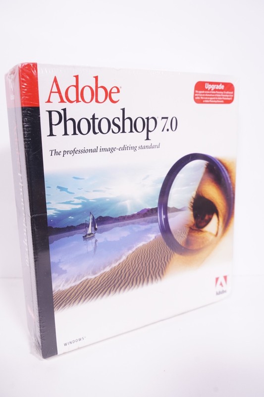 NEW SEALED – Adobe Photoshop 7.0 (Retail 1 User) – Upgrade for Windows 23101623