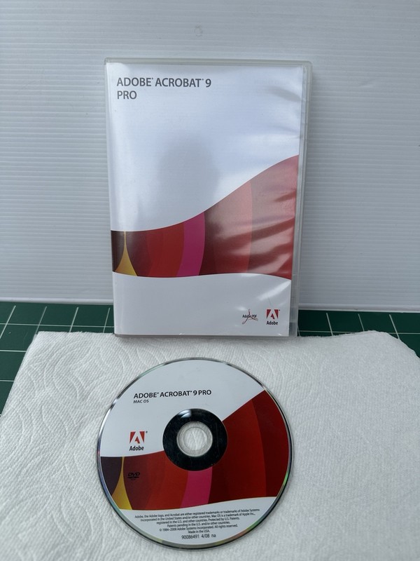 Adobe Acrobat 9 Pro DVD for MAC OS Full Retail W/ Serial Number