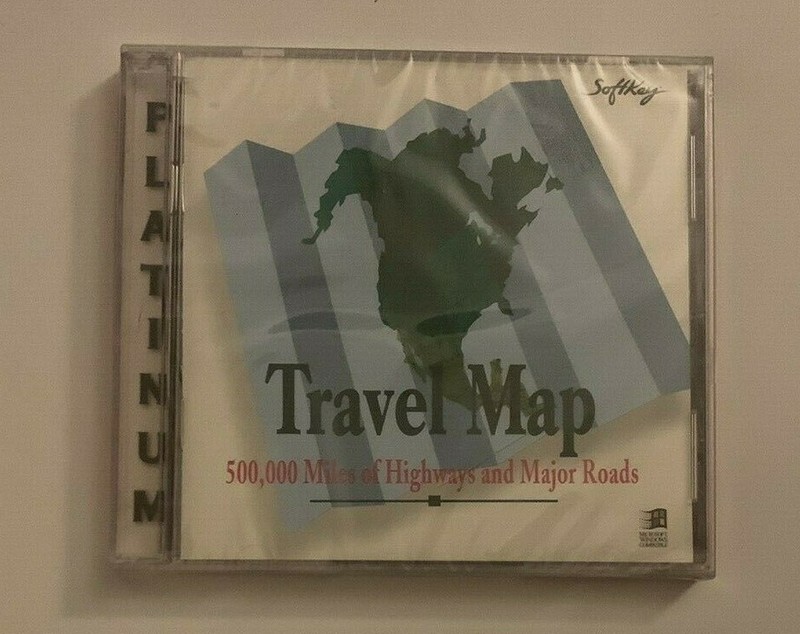 North America Platinum Travel Map CD Trip Planner 500,000 Highways & Major Roads