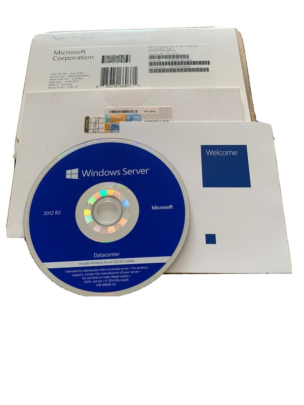 Windows 2012 R2 Server Datacenter / 2 CPU English Full Version with VAT Invoice