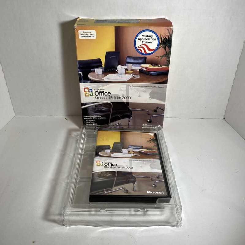 Microsoft Office Standard Edition 2003 Military Appreciation w/ Product Key