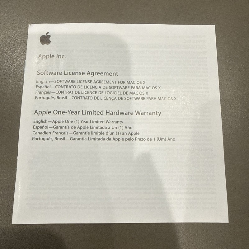Mac Computers OS X Install Disc 1 & 2 Version 10.5.4 2008 Model 3A152 W/Manuals gallery