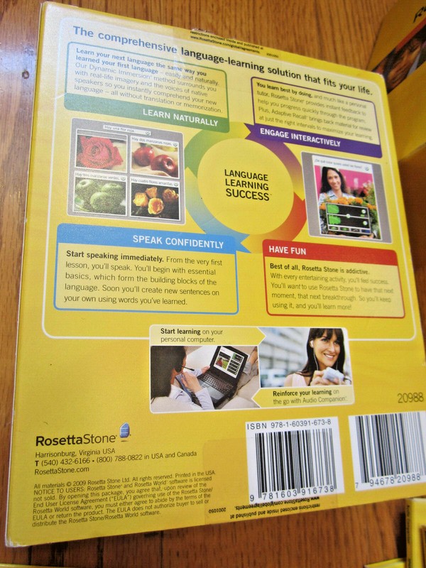 Rosetta Stone Software 1-3 Spanish Espanol Latin America PC Mac v3 + Headset CDs gallery
