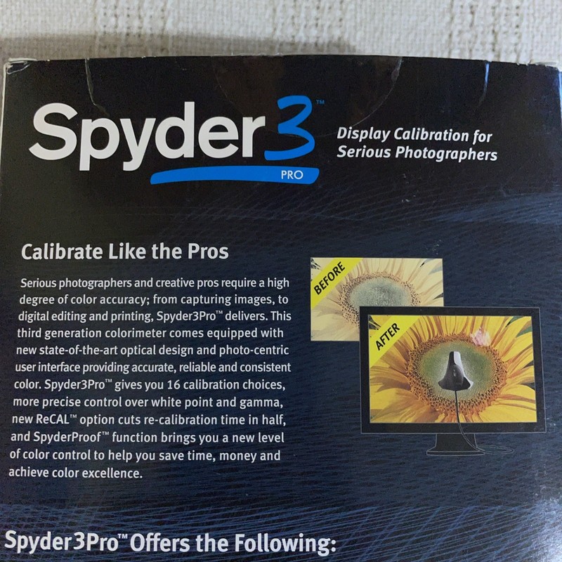 SPYDER 3 Pro Computer Monitor Display Calibration for Photography gallery