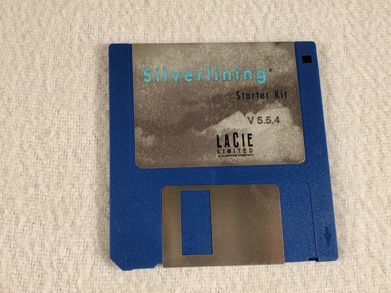 ITHistory 1994 APPLE SOFTWARE SilverLining Starter Kit V5.5.4 LaCie 3.5" Floppy