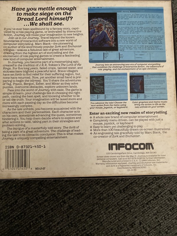 💾Amiga --Journey The Quest Begins Game By Infocom gallery
