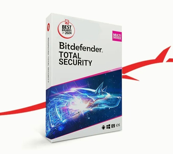 Bitdefender Total Security 2025 – 2 Years 10 Devices + Daily VPN