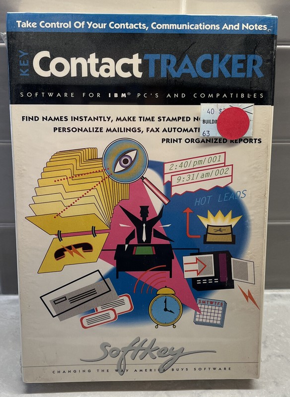 Key Contact Tracker Software For IMB PC’S & Compatibles NEW SEALED RARE Softkey