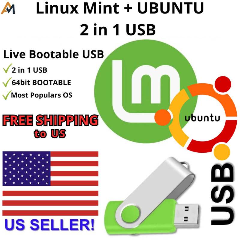Linux Mint & Ubuntu Bootable USB — Dual OS, Install, Repair, or Upgrade