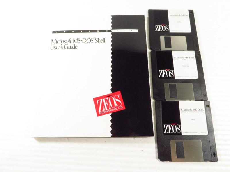 Microsoft MS-DOS 4.01 Operating System 3.5” Floppy Disks w/ Manuals Complete