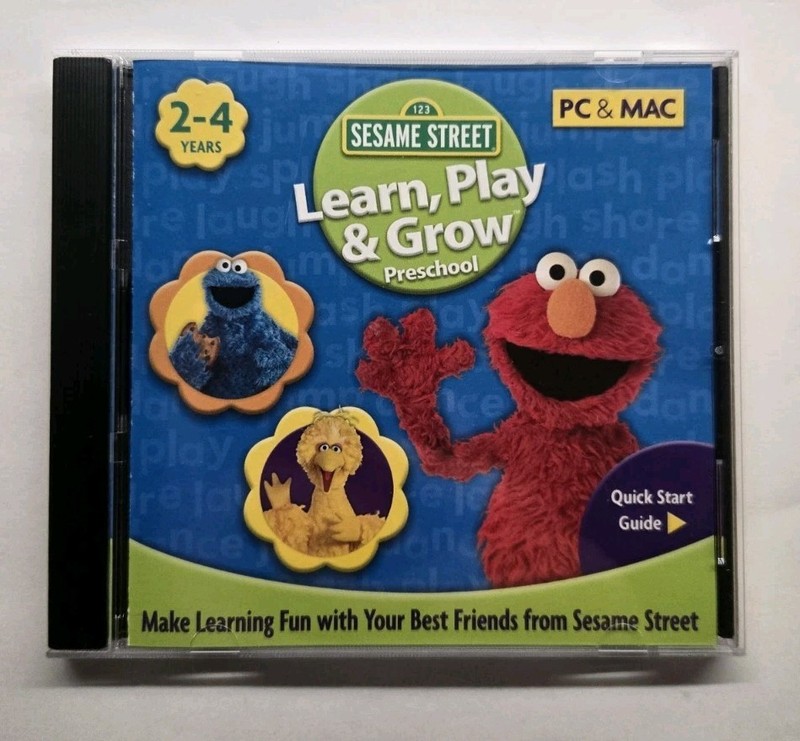 Sesame Street Learn, Play & Grow (PC/MAC, 2007, Big Box) gallery