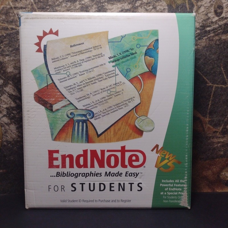 EndNote For Students V5 (Windows Edition, CD ROM) Bibliography creation Software