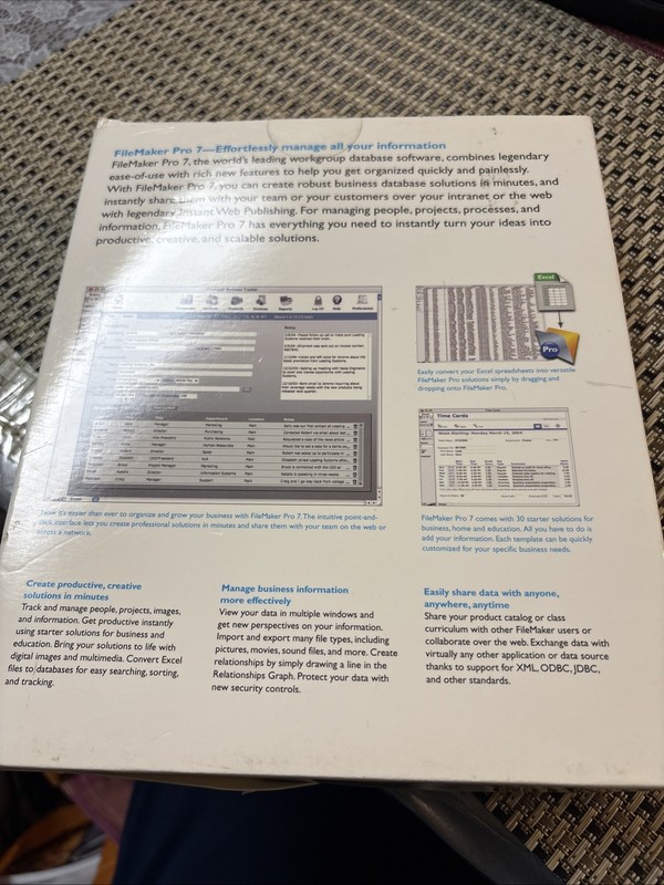 filemaker pro 7 for MAC gallery