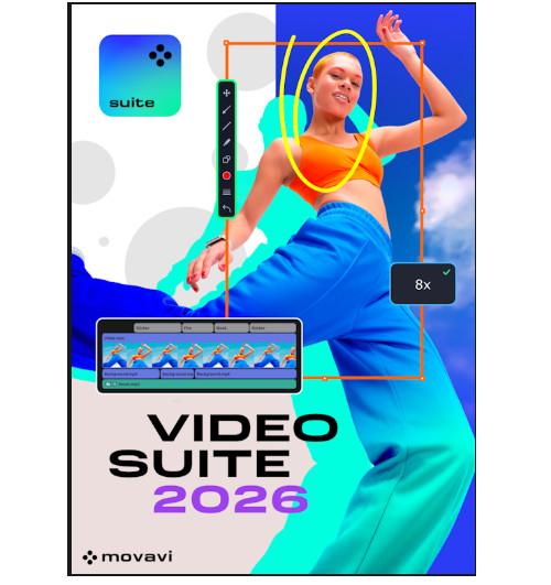 Latest Movavi Video Suite 2026 LIfetime Convert Videos , Edit MPEG AVI WMV