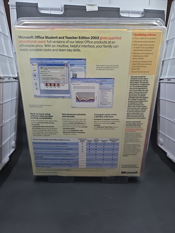 Microsoft Office Student and Teacher Edition 2003 Word Excel NEW SEALED gallery