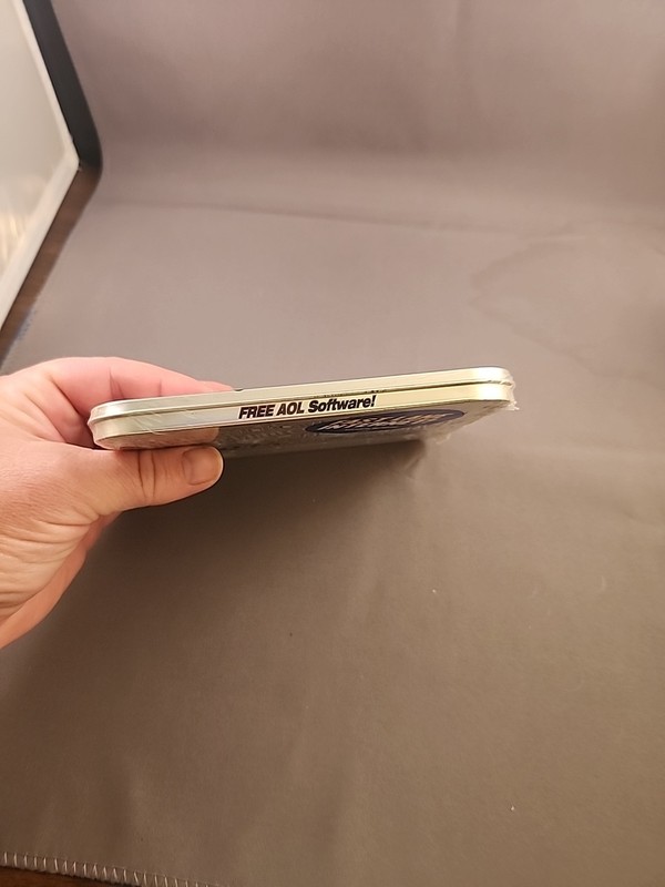 AOL 6.0 1000 Hours Now No Credit Card CD Computer Software Sealed Silver Tin👀 gallery