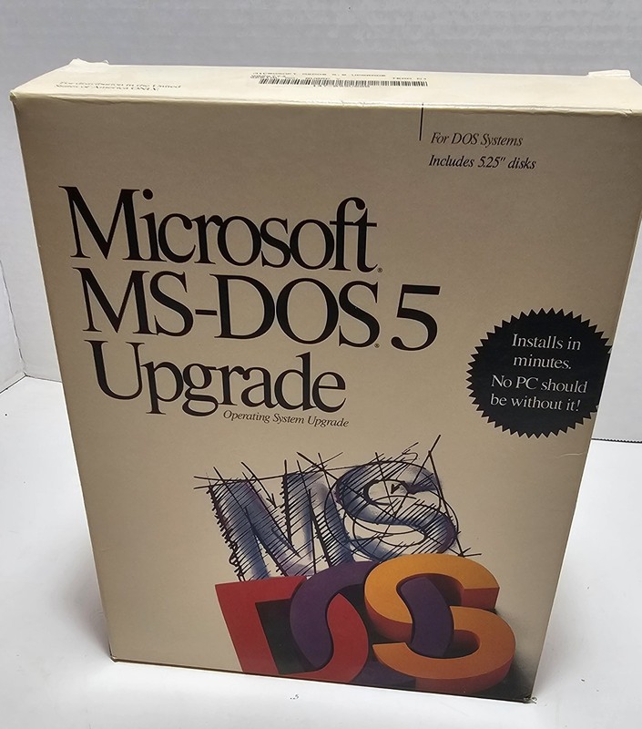 Microsoft MS-DOS 5 Upgrade PC 5.25" Floppy Software gallery