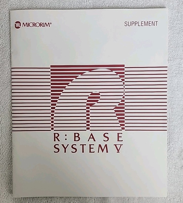 1986 Microrim R Base System Complete Set with Manuals and Floppy Disks gallery