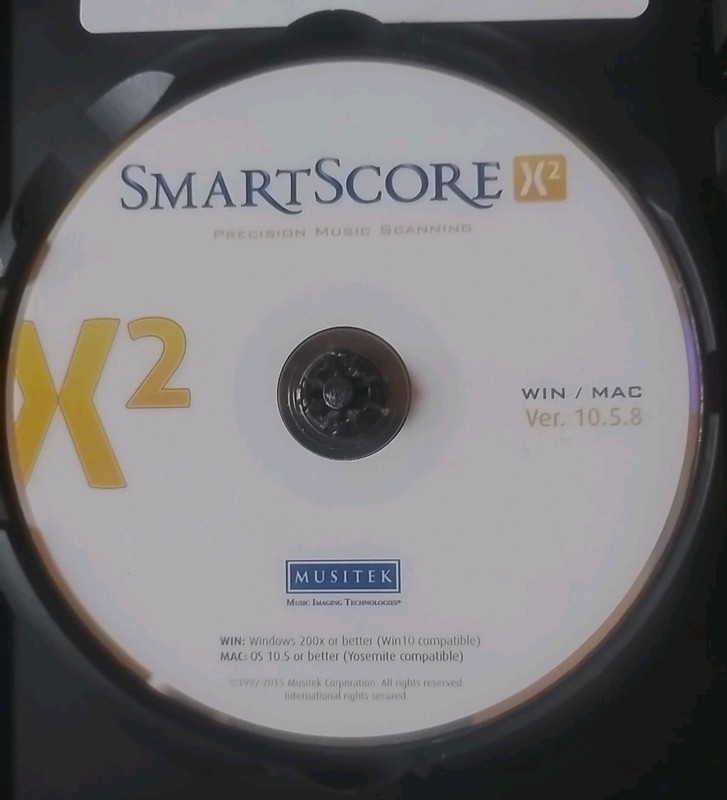 SMARTSCORE X2 software scan your sheet music CD-Rom band arrangements w/ key gallery