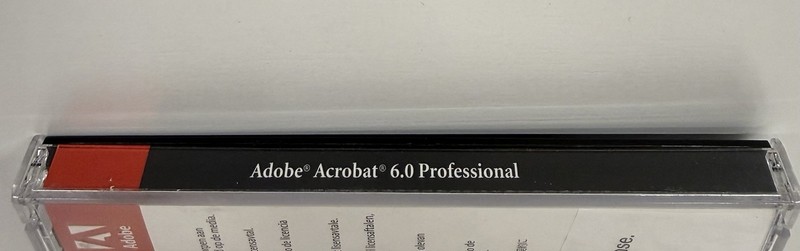 Adobe Acrobat 6.0 Professional for Windows W/ Serial Number Education Version gallery