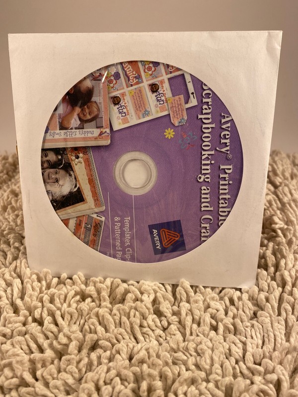 Avery Printable Scrapbooking And Crafts PC CD templates clip-art patterned pages