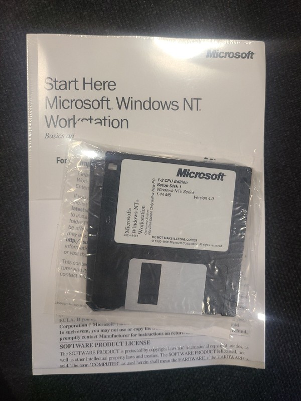 Microsoft Windows NT Workstation 4.0 – Vintage – Brand New Factory Sealed!