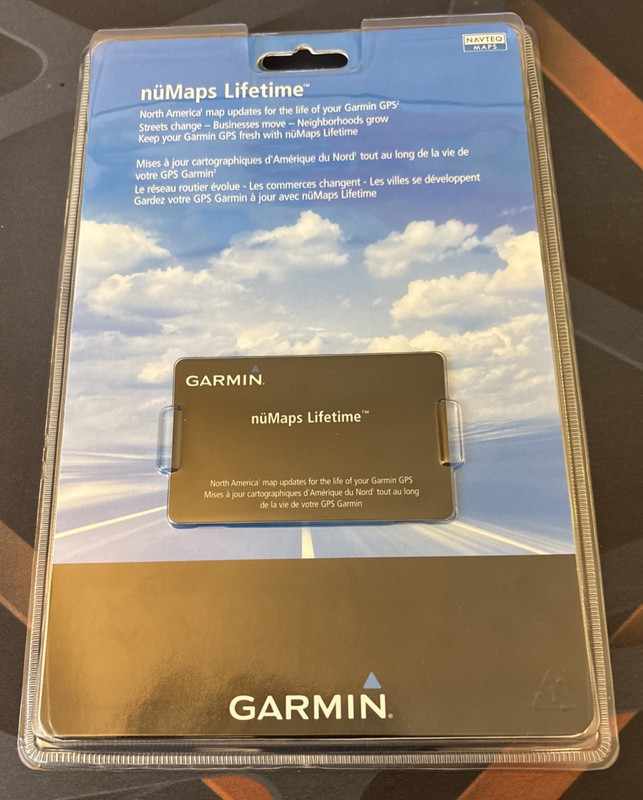 Garmin nuMaps GPS Navigation Lifetime Maps Card Nuvi Zumo - NEW Sealed