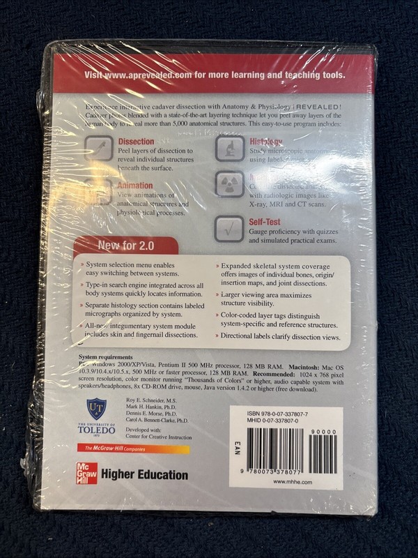 Anatomy & Physiology Revealed - Version 2.0 (CD-ROM) McGraw-Hill gallery