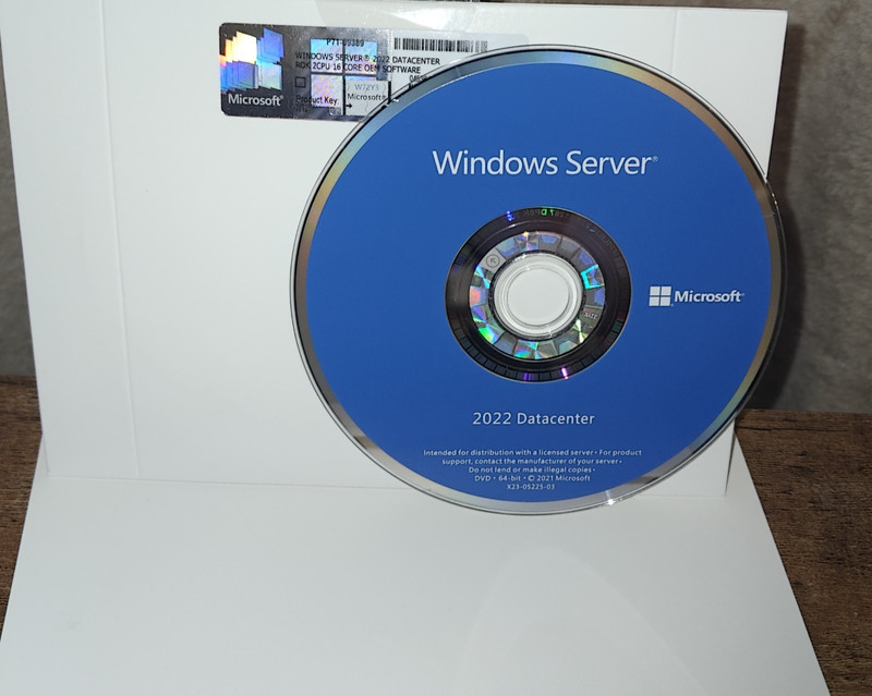 Microsoft Windows Server 2022 Datacenter – 16 Core License – OEM Official (INTL)